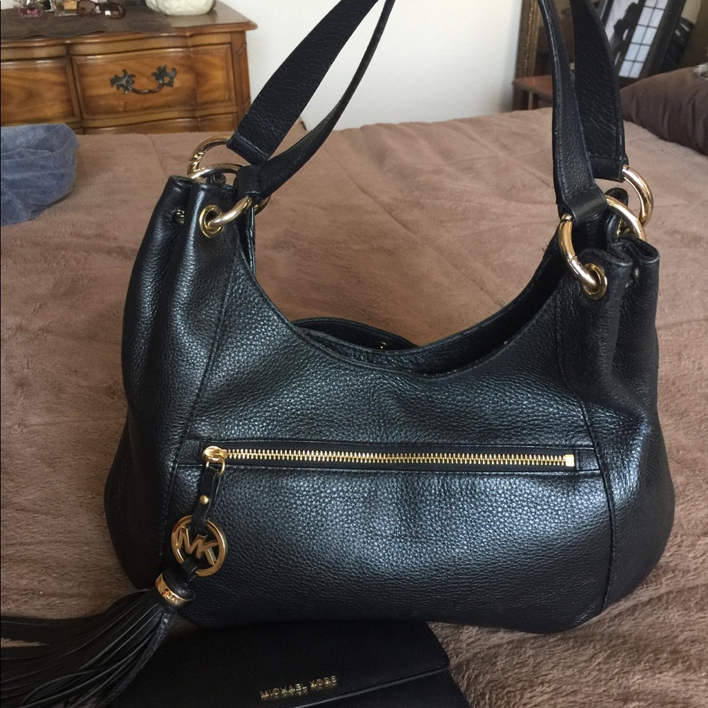 Michael Kors Satchel Purse and Matching Wallet