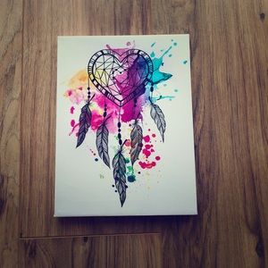Heart Dreamcatcher Painting