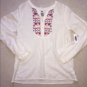 Old navy peasant top
