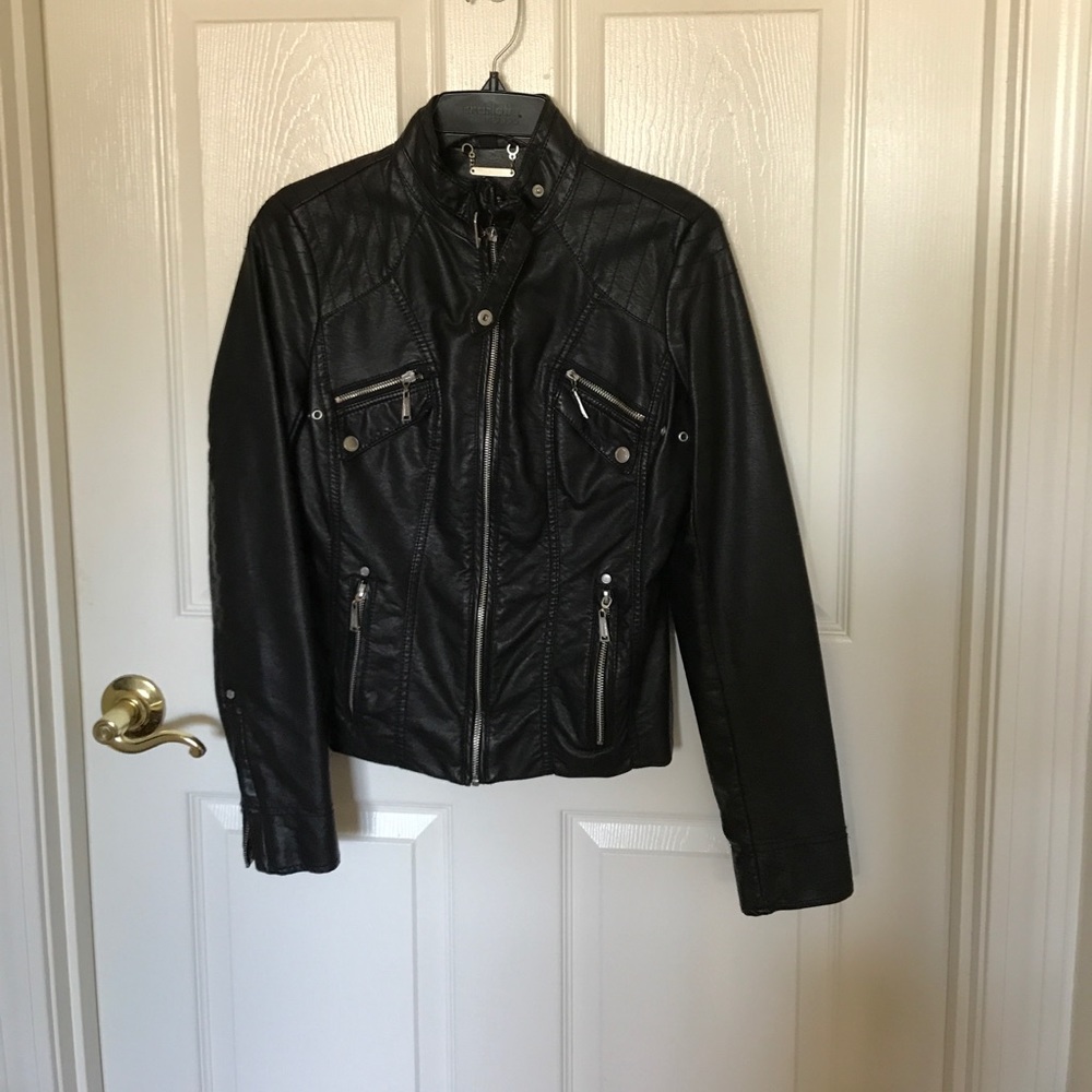 Black Leather Jacket in Great Condition