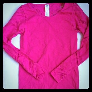 Hot pink Fabletics long sleeve shirt