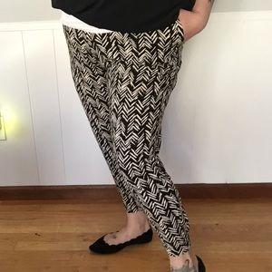 Tribal print jogger dress pants