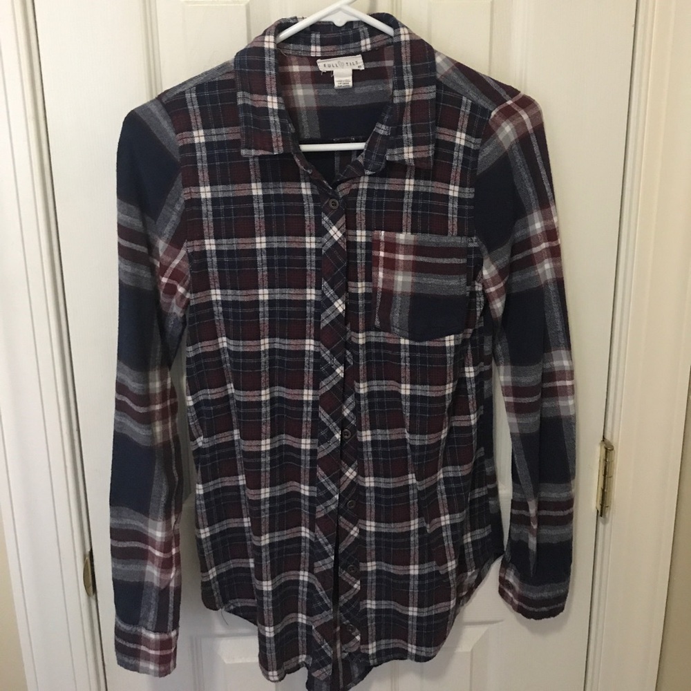 Multi patterned plaid flannel😍