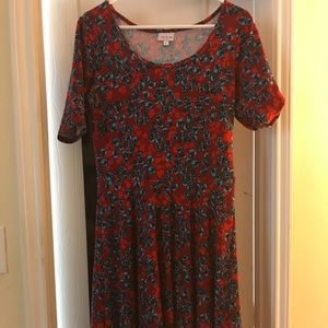 LulaRoe “Nicole” dress L