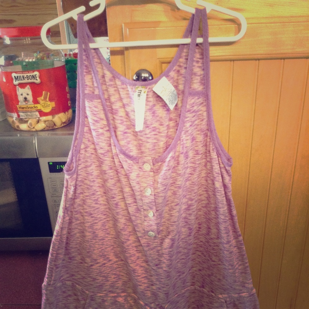 Mimi Chica purple romper pajamas.