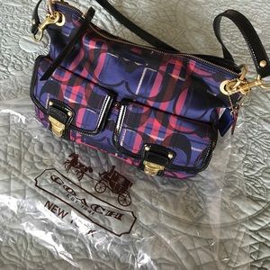 Plaid coach crossbody