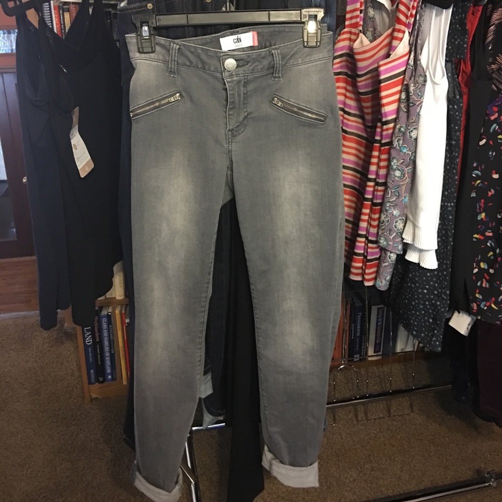 Gray Zip Skinny Spring 2017