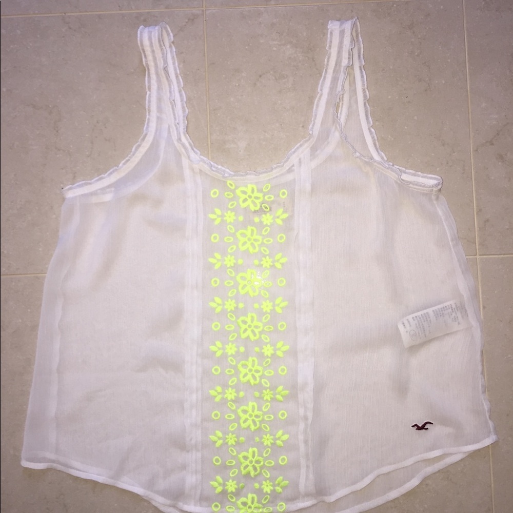 Hollister sheer tank top