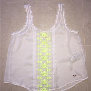 Hollister sheer tank top