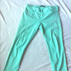 Mint Green Skinny Jeans - else size 31