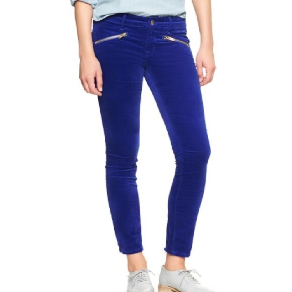 ✨Host Pick✨Gap 1969 blue velvet low rise jeans - Picture 6 of 6
