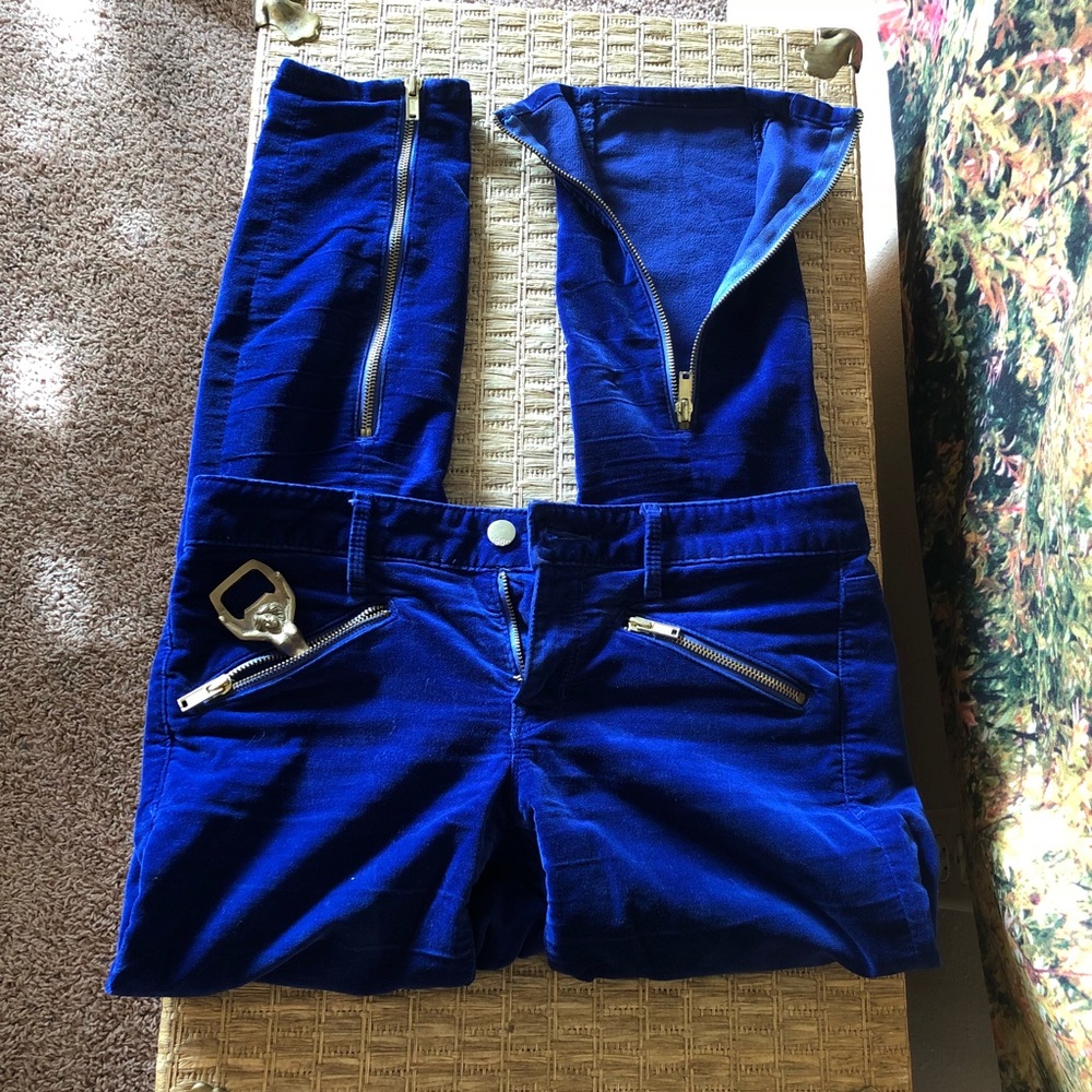 ✨Host Pick✨Gap 1969 blue velvet low rise jeans - Picture 4 of 6