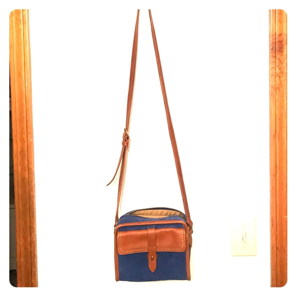 Madewell Blue Suede Purse
