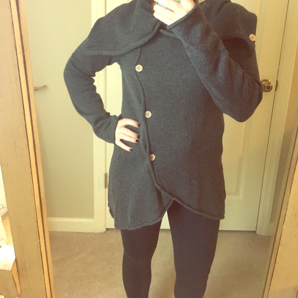 Wrap wool like sweater
