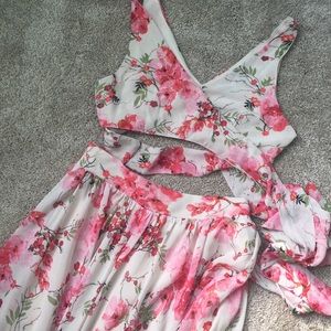Crop/wrap top floral maxi NWOT 🔥MUST GO🔥