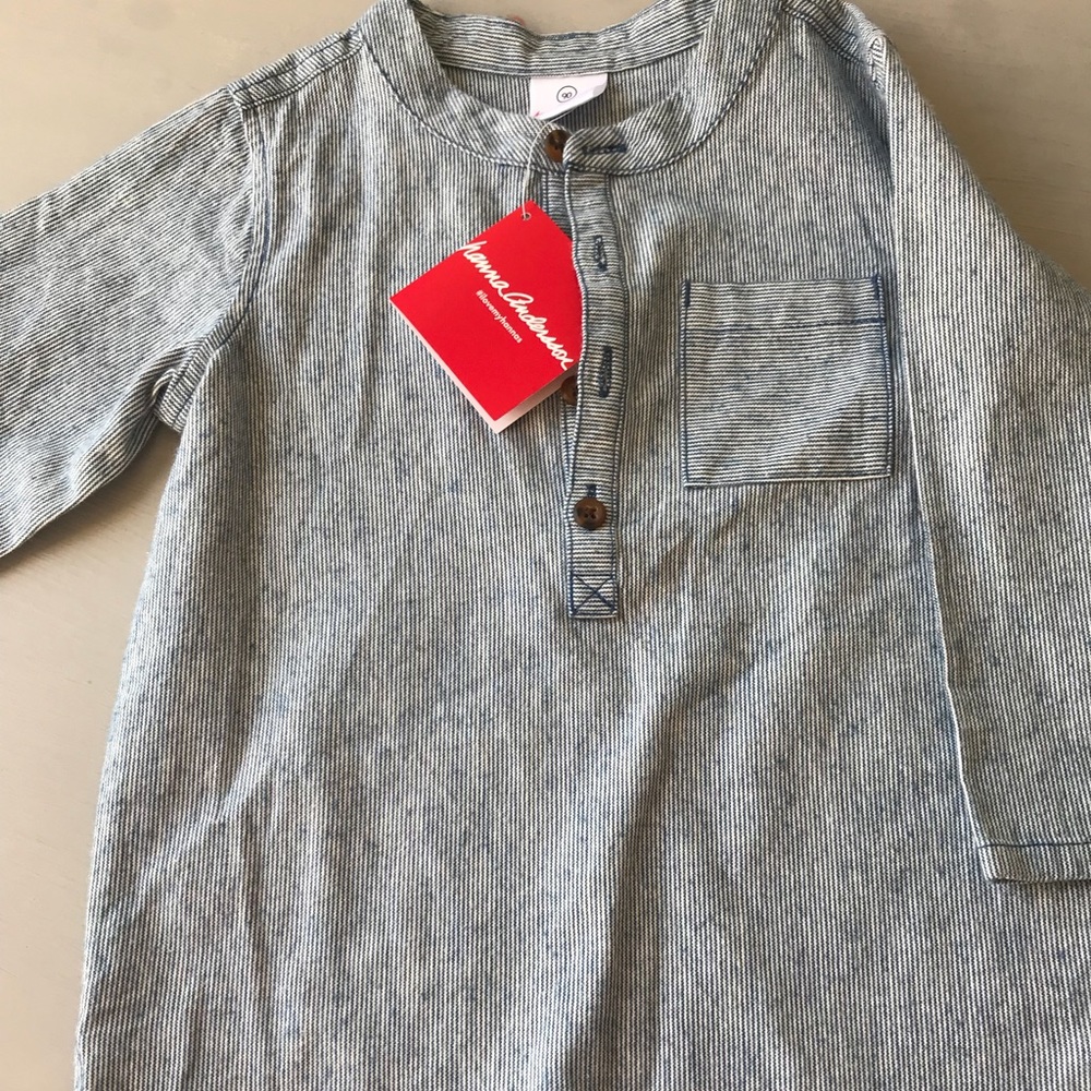 Hannah Anderson Striped Shirt {Size 90}