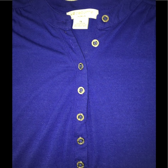 Liz Claiborne 💙 Metal Button Up - Picture 3 of 7