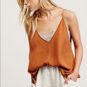 Free people Deep V Bandeau Cami