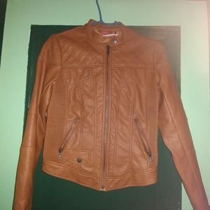 COLLECTION B- Girls faux leather motorcycle jacket