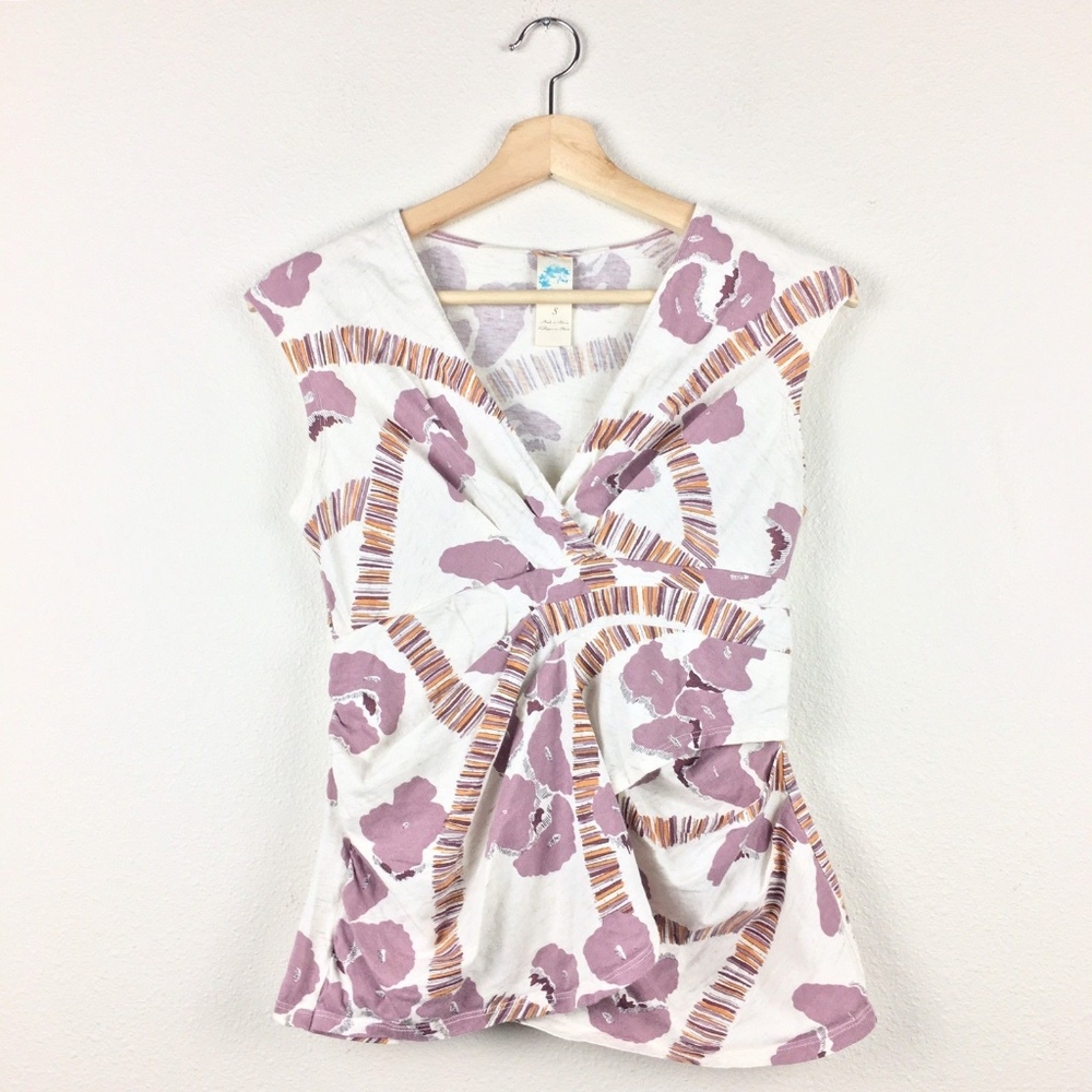 Anthro C Keer Floral Top