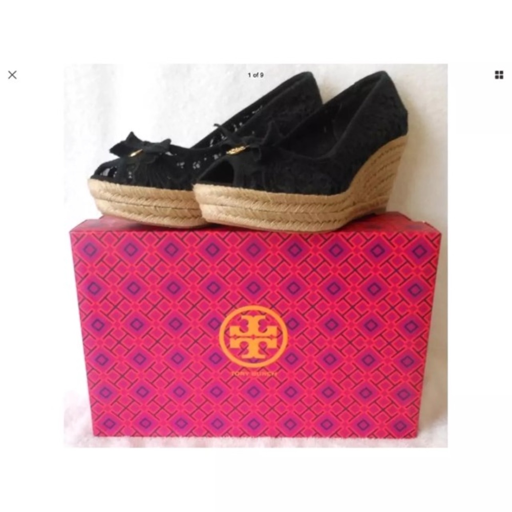 TORY BURCH JACKIE WEDGE NEW 8