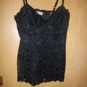 Black lace Body Central Cami