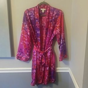 Silky robe