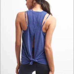 GapFit Breathe Mesh Tie-Back Tank