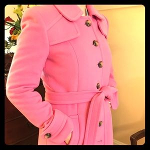 Lily Pulitzer pink wool coat beautiful!