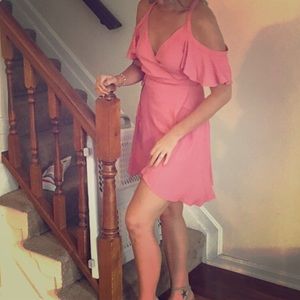 pink wrapdress from Privacy please Size M