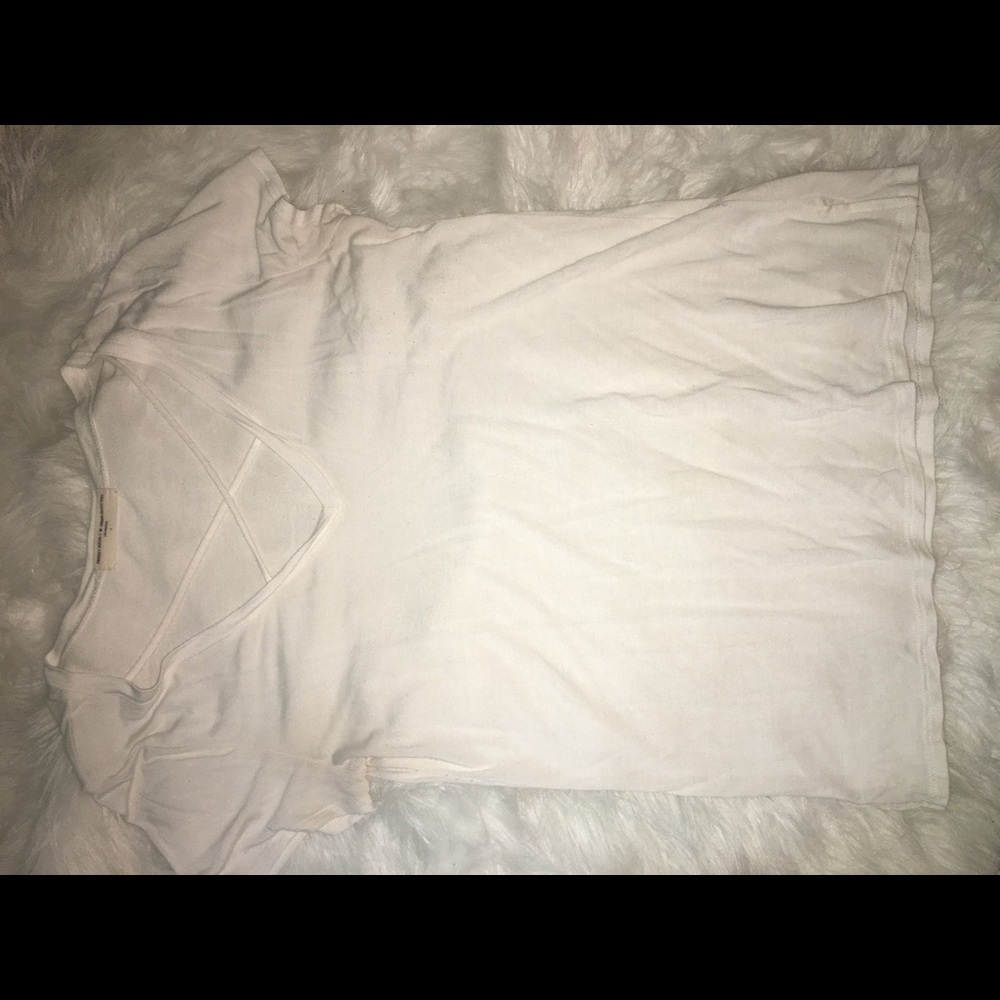 White cross cross tee