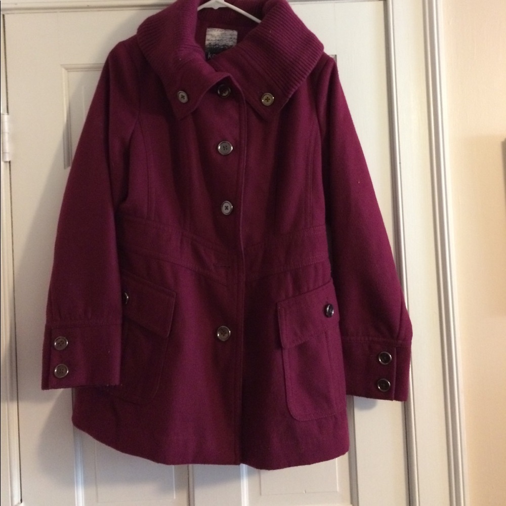 Purple winter coat
