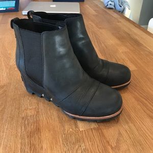 Sorel Lea Wedge Black sz 8.5