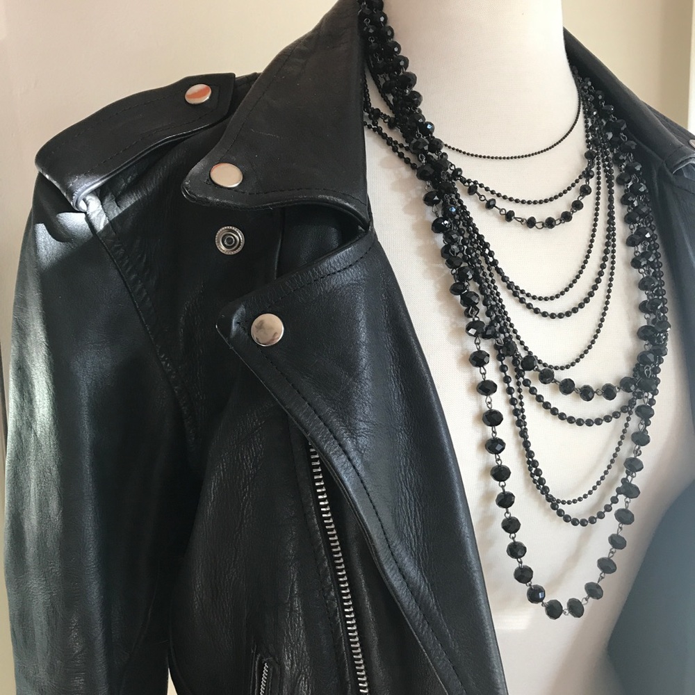 Women's Vintage Moto leather jacket