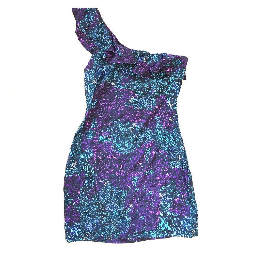 Charlie Jade One Shoulder Short Cocktail Dress