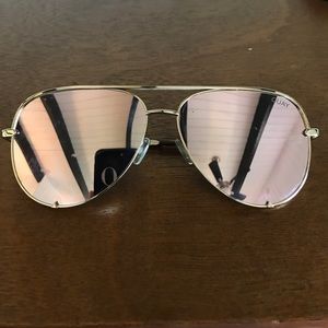 Quay Gold High Key Sunglassea