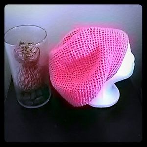 HAND CROCHET HAT FOR DREAD LOCKS.