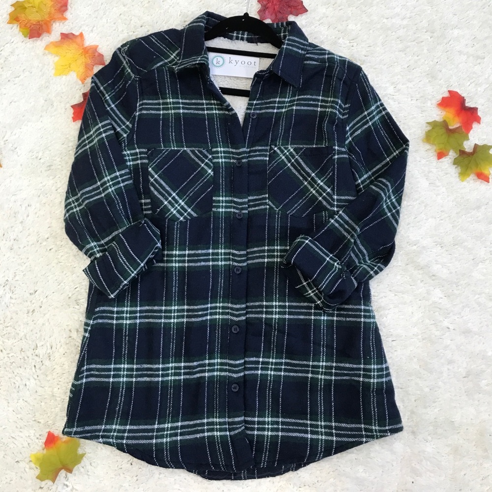 SALE! Plaid Flannel With Sherpa