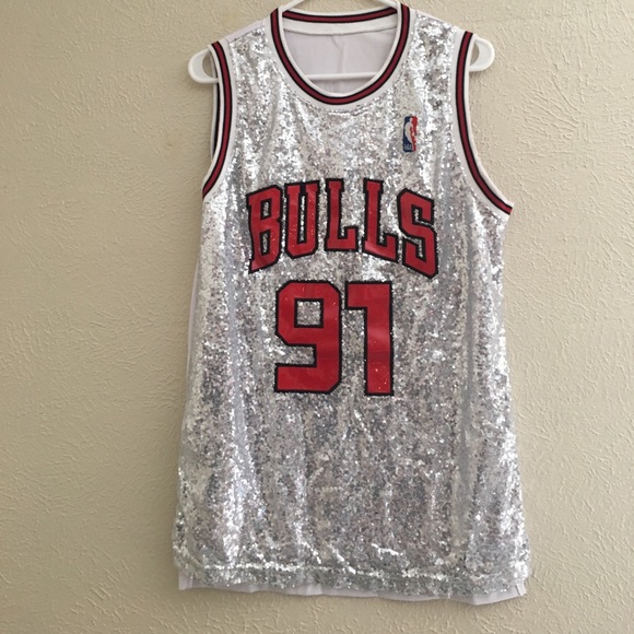 Sequin bulls jersey Clearance
