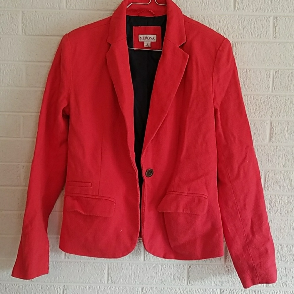 SOLD Coral Suit jacket