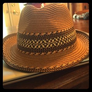 Brown summer fedora
