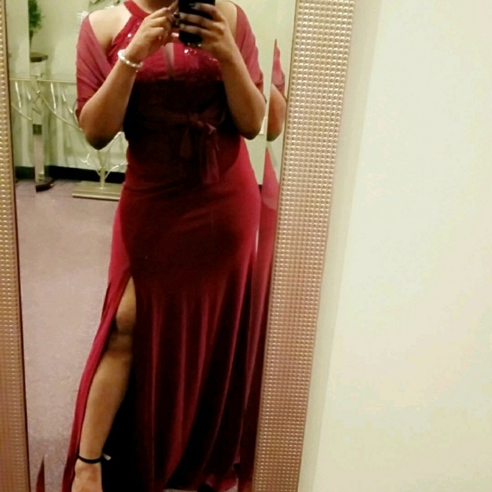 Burgundy Dress/Gown