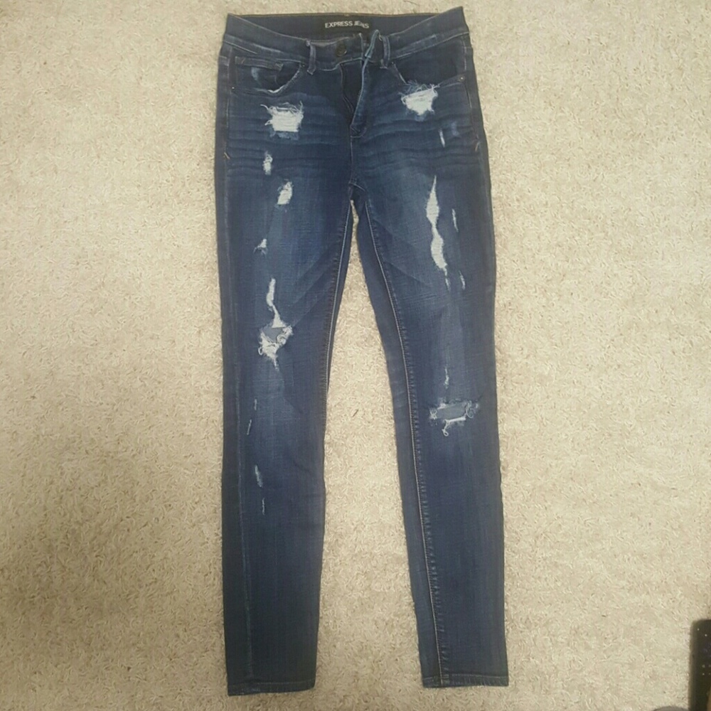 Distressed jeans from Express