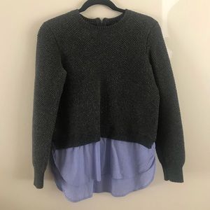 J.Crew Sweater with attached Shirt