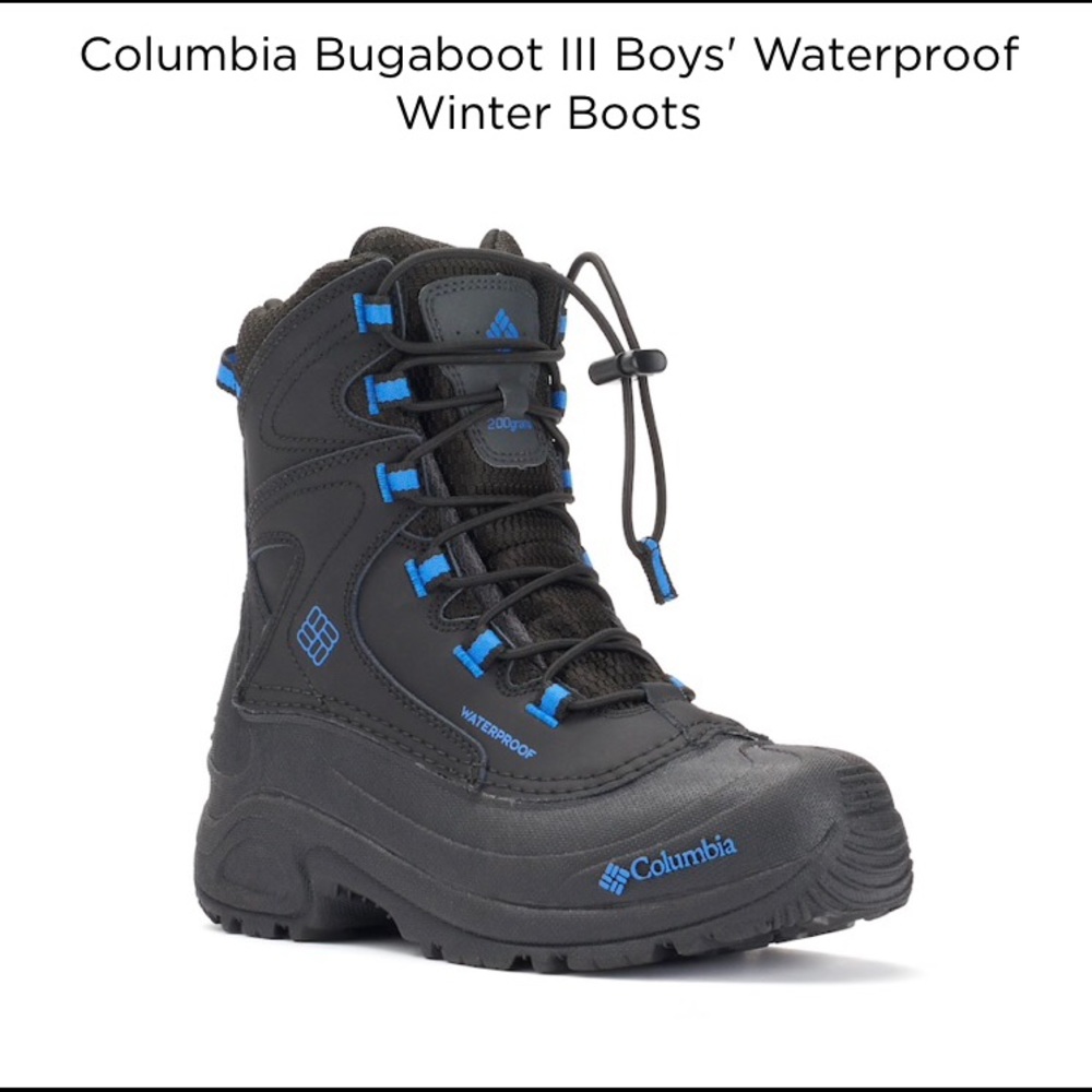 Big boys Columbia brand waterproof/snow boots