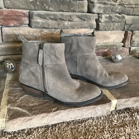 Nine West Shoes - Nine West Taupe Suede Booties