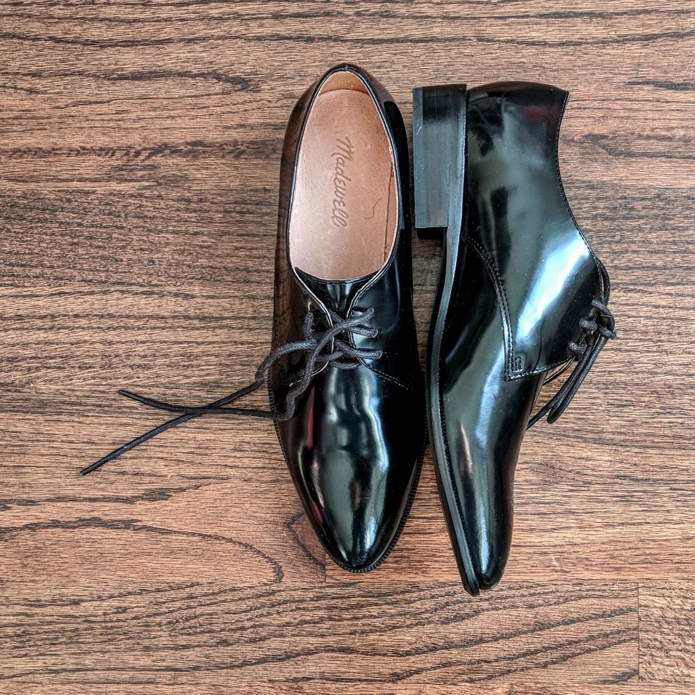 Madewell The Jess Oxford in Black 8.5