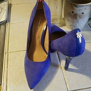 Coach Blue Shade Heels