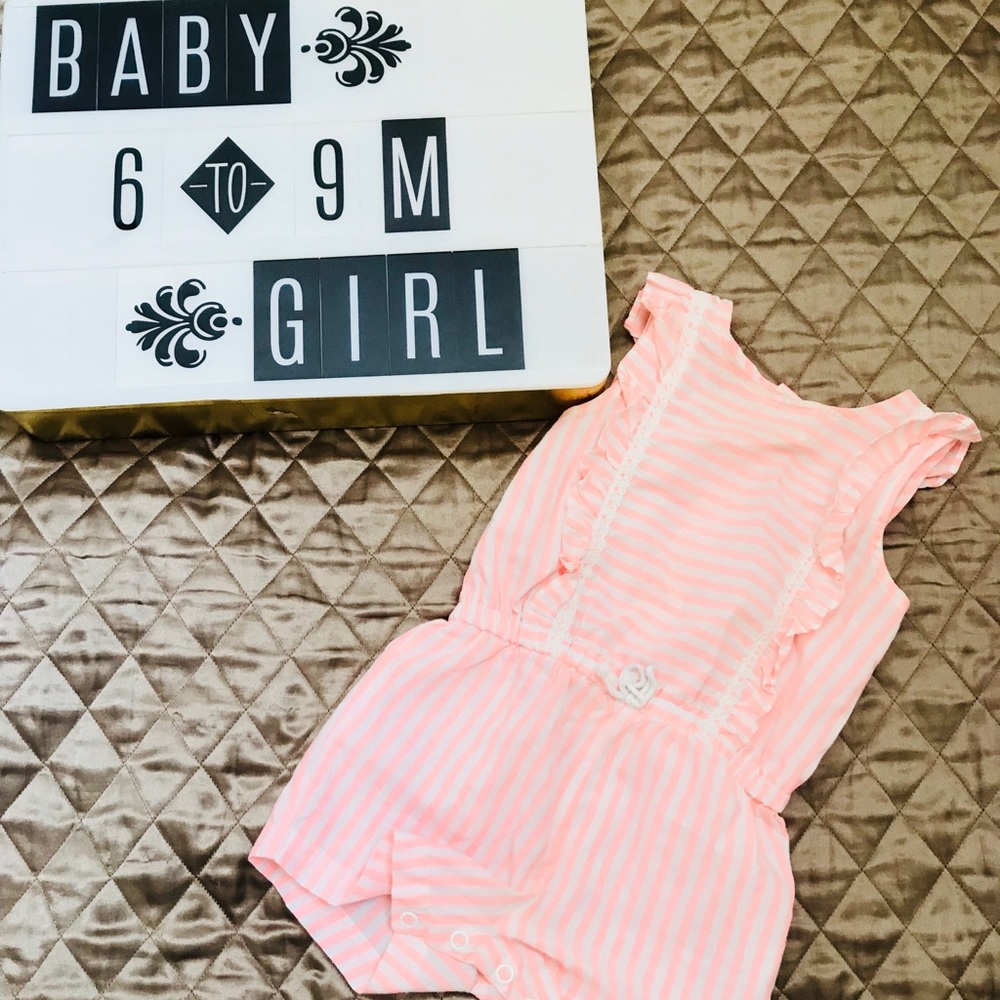 Neon stripe romper