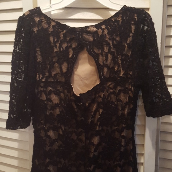 candalite black lace dress